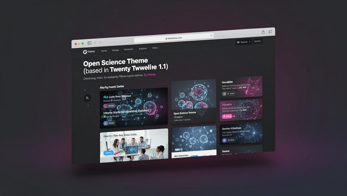 Preview of Open Science Theme (based on Twenty Twelve 1.1)