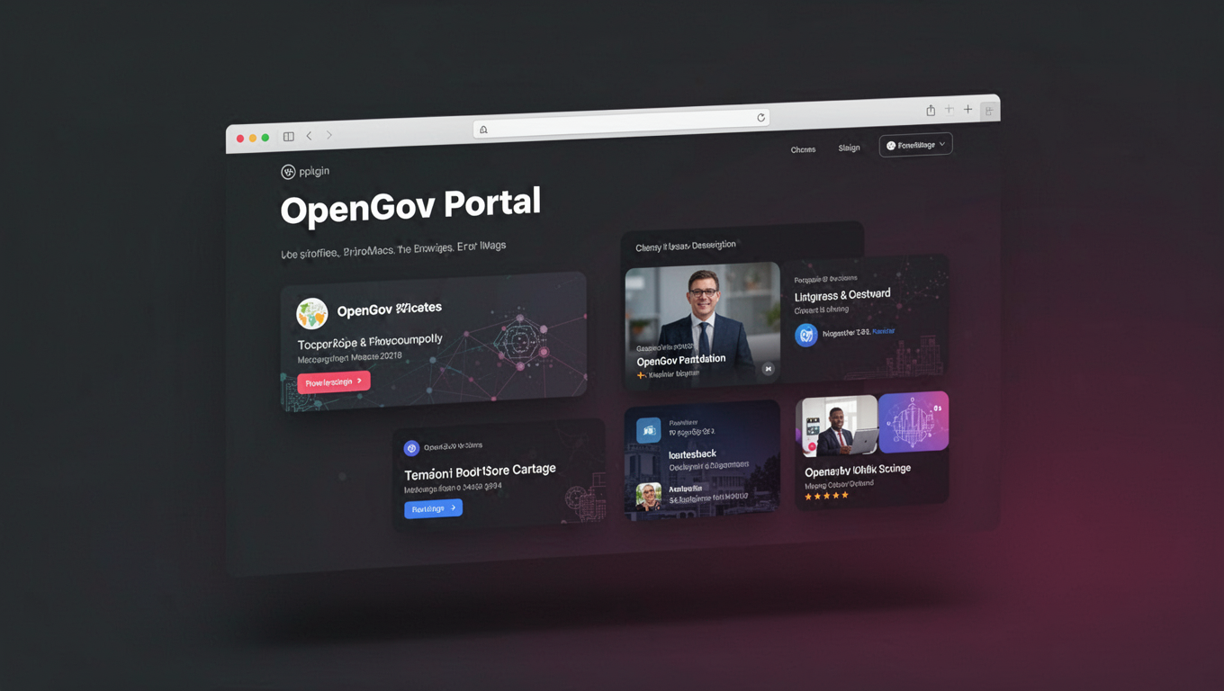 Preview of OpenGov Portal