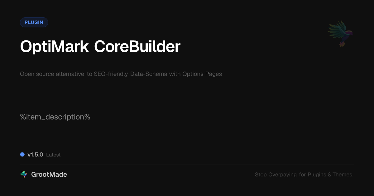 Preview of OptiMark CoreBuilder