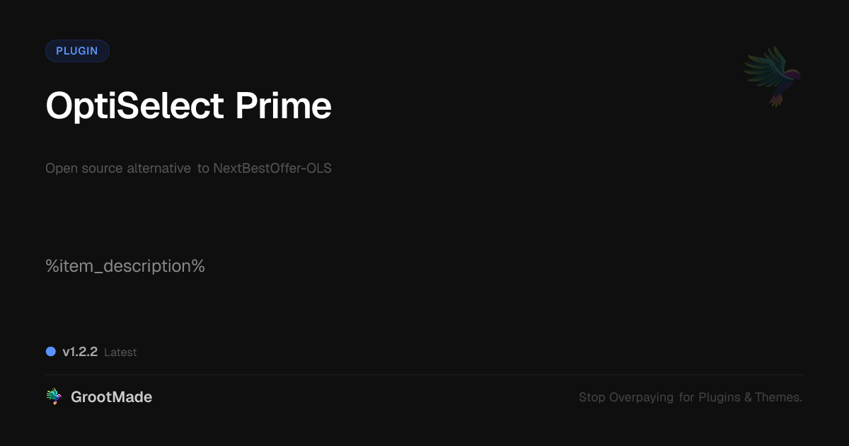 Preview of OptiSelect Prime