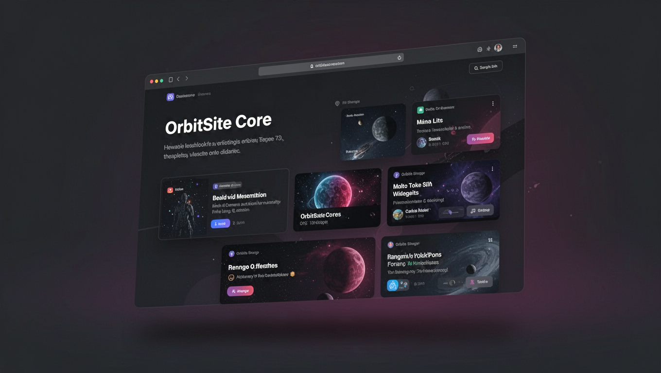 Preview of OrbitSite Core