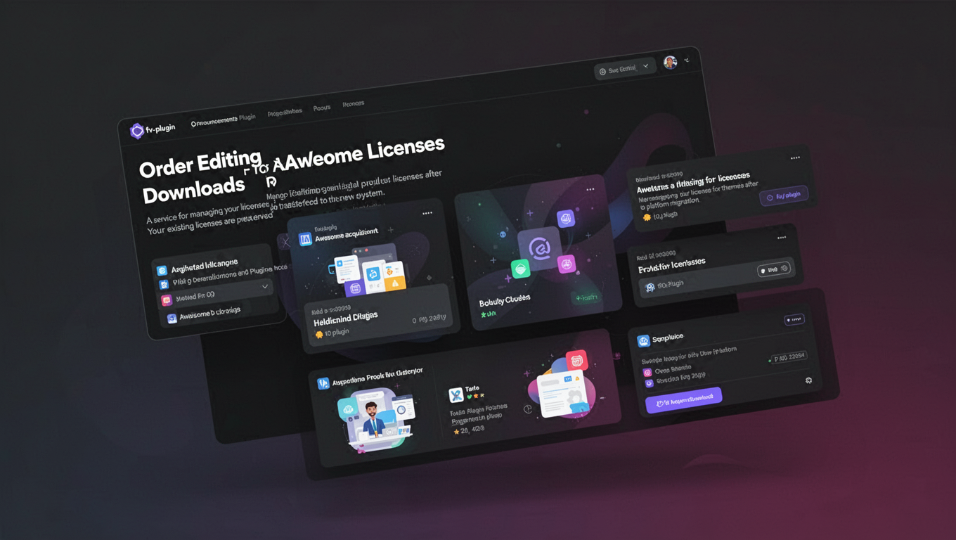 Preview of Order Editing for Awesome Downloads