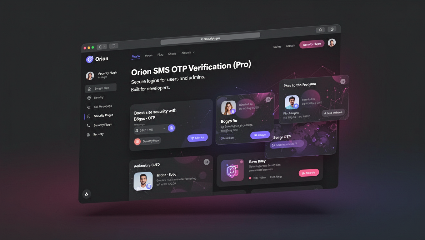 Preview of Orion SMS OTP Verification (Pro)