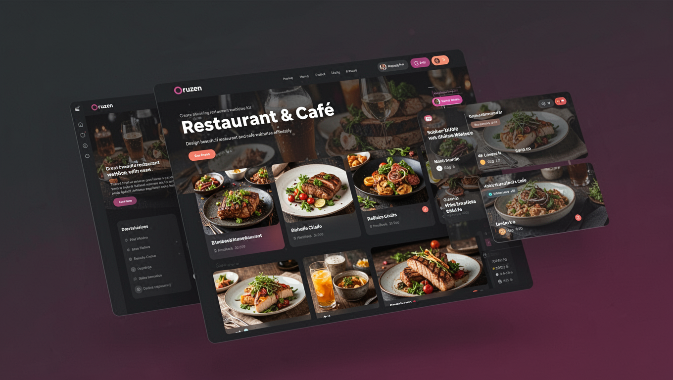 Preview of Oruzen - Restaurant & Cafe Elementor Template Kit