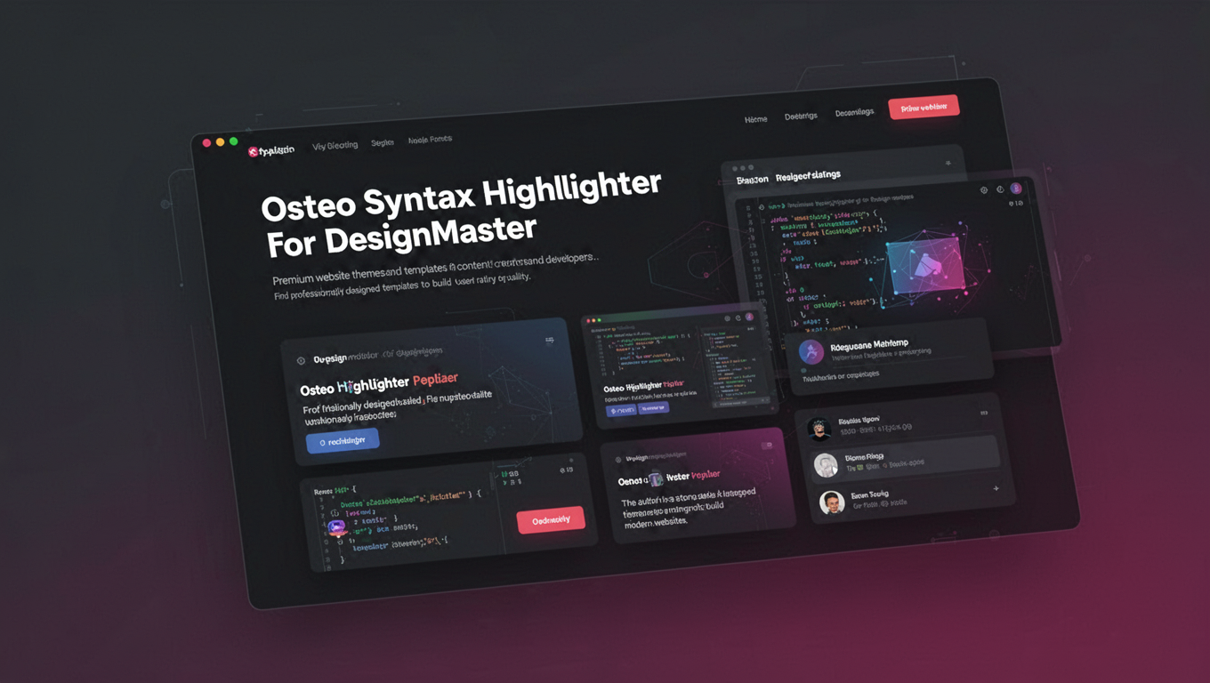 Preview of Osteo Syntax Highlighter for DesignMaster