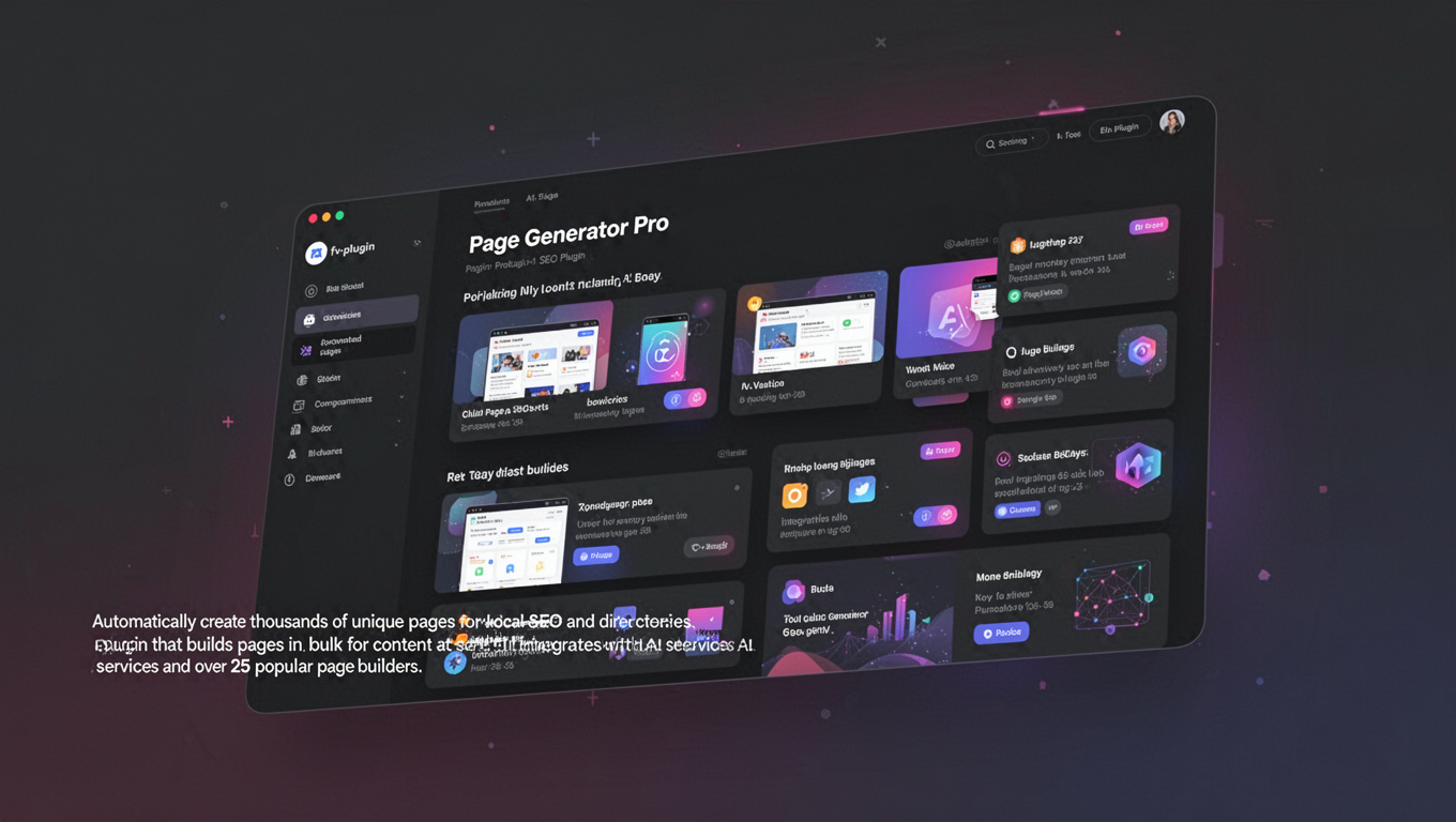 Preview of Page Generator Pro