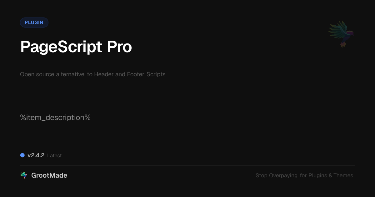 Preview of PageScript Pro