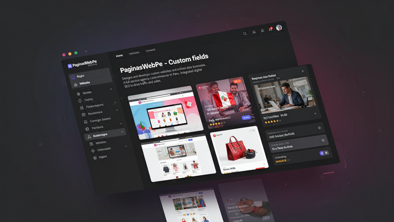 Preview of PaginasWebPe - Custom fields