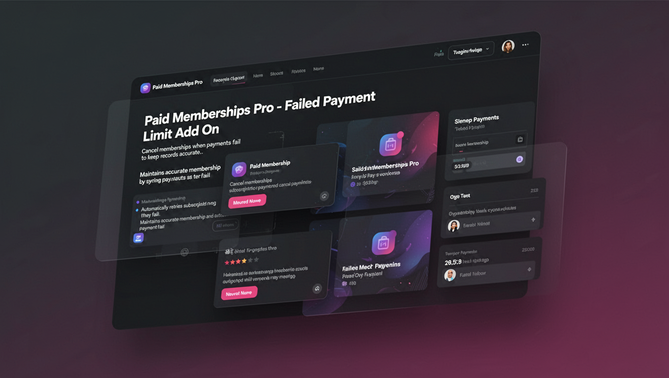 Preview of Paid Memberships Pro - Failed Payment Limit Add On