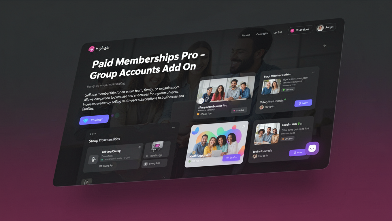 Preview of Paid Memberships Pro - Group Accounts Add On