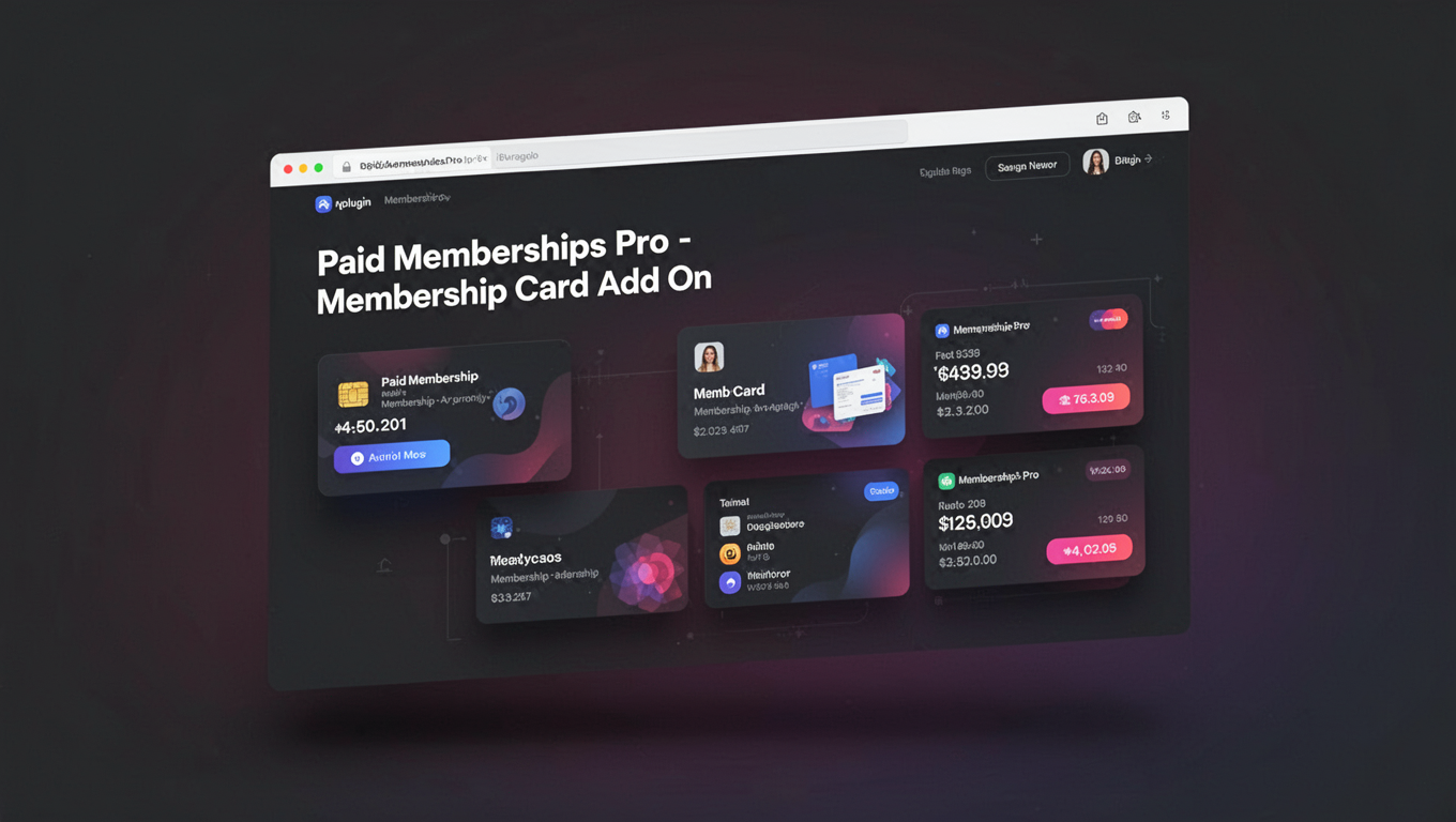 Preview of Paid Memberships Pro - Membership Card Add On