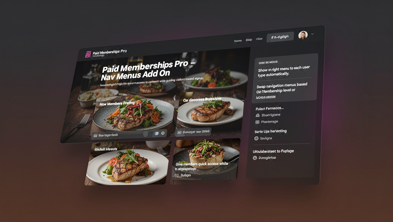 Preview of Paid Memberships Pro - Nav Menus Add On