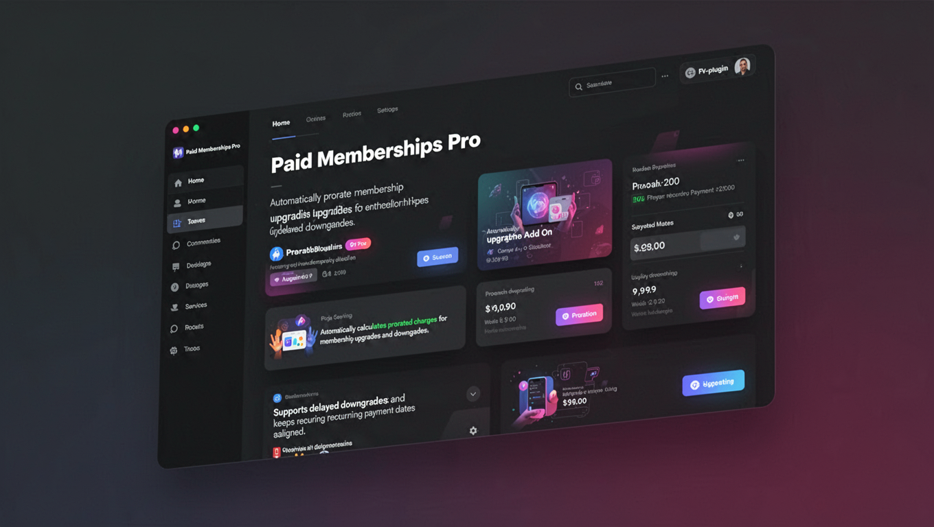 Preview of Paid Memberships Pro - Proration Add On