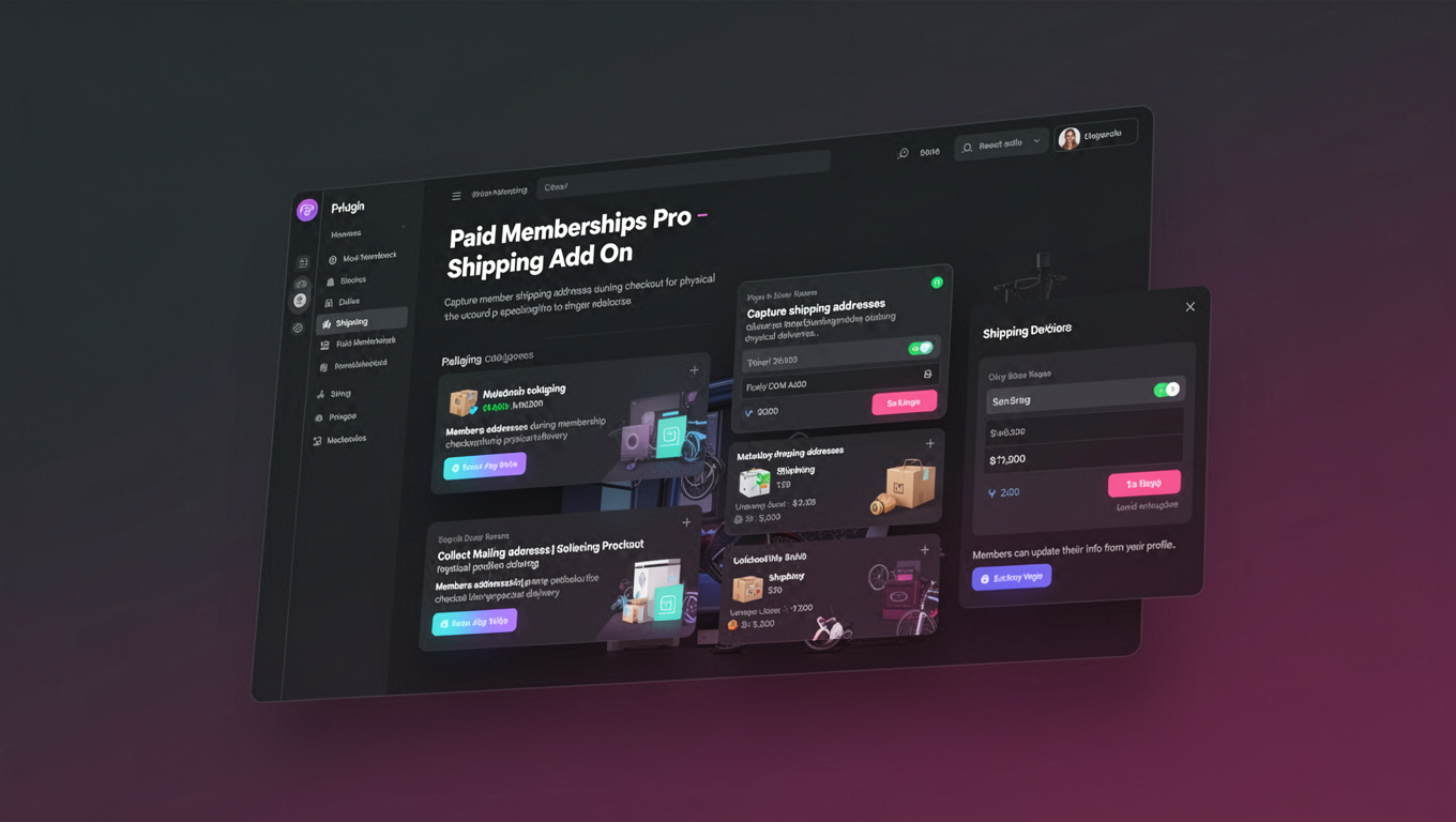 Preview of Paid Memberships Pro - Shipping Add On