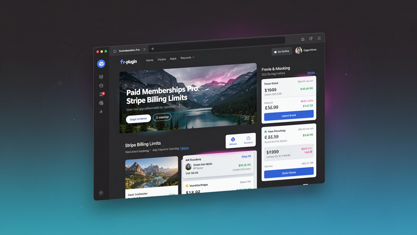 Preview of Paid Memberships Pro - Stripe Billing Limits