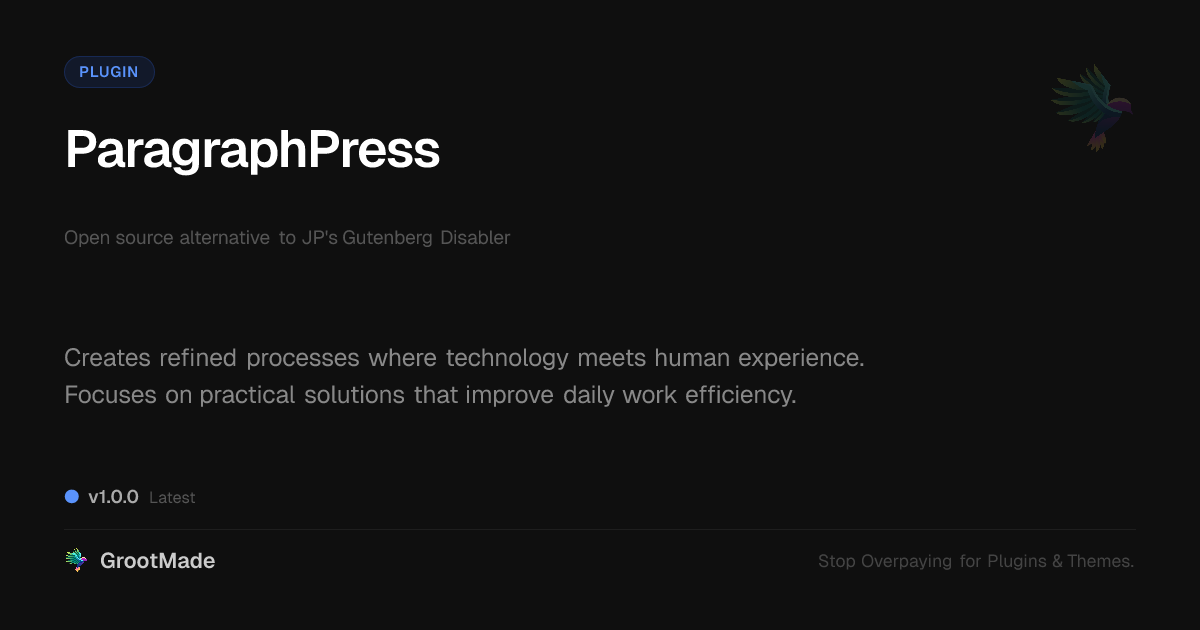 Preview of ParagraphPress