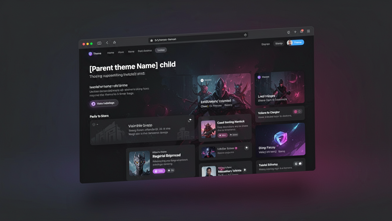 Preview of [ parent theme name ] child