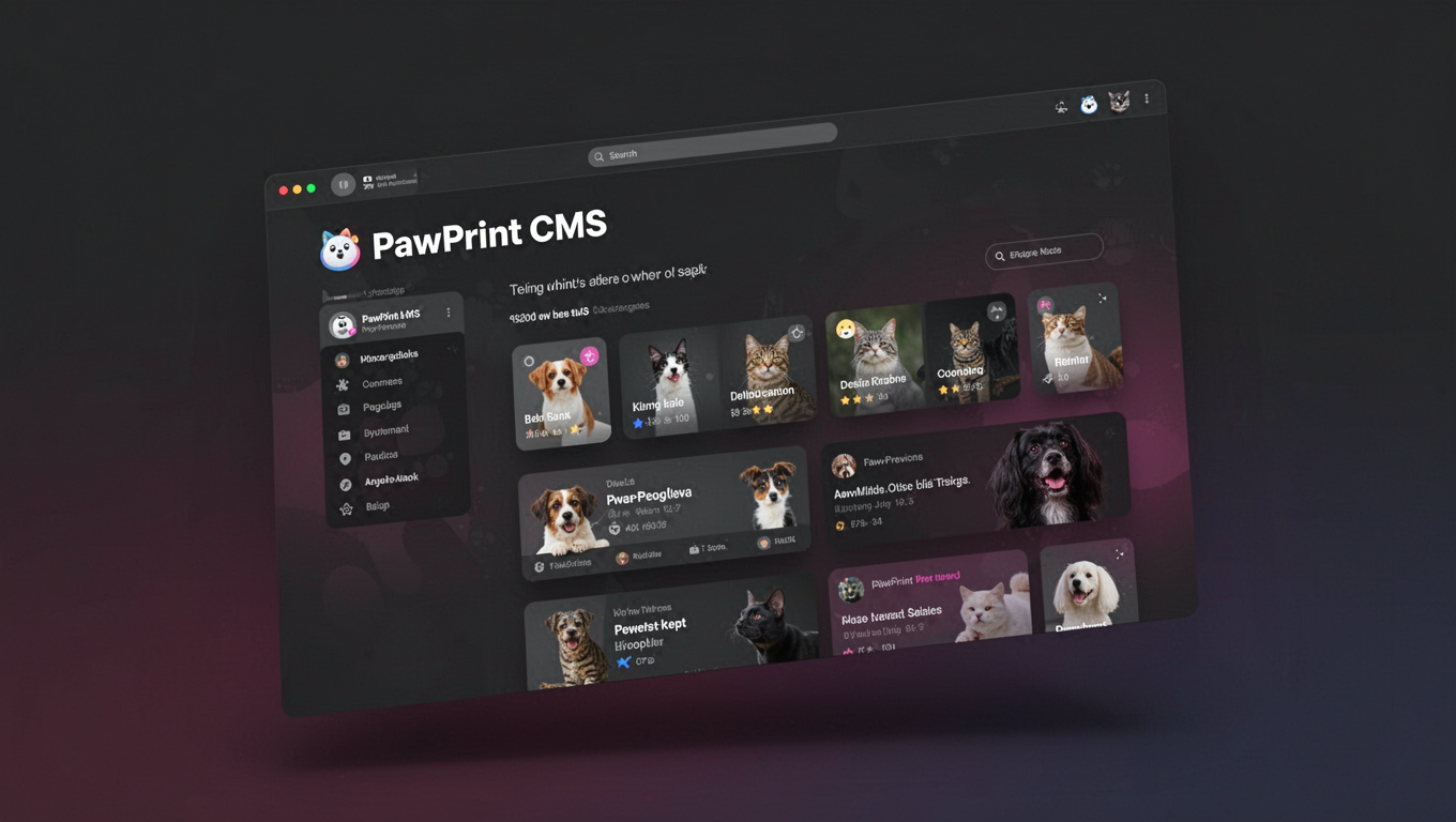 Preview of PawPrint CMS