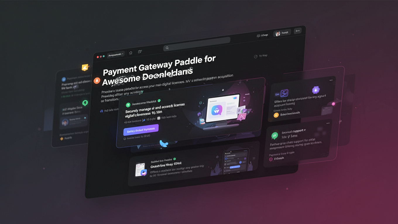 Preview of Payment Gateway Paddle for Awesome Downloads