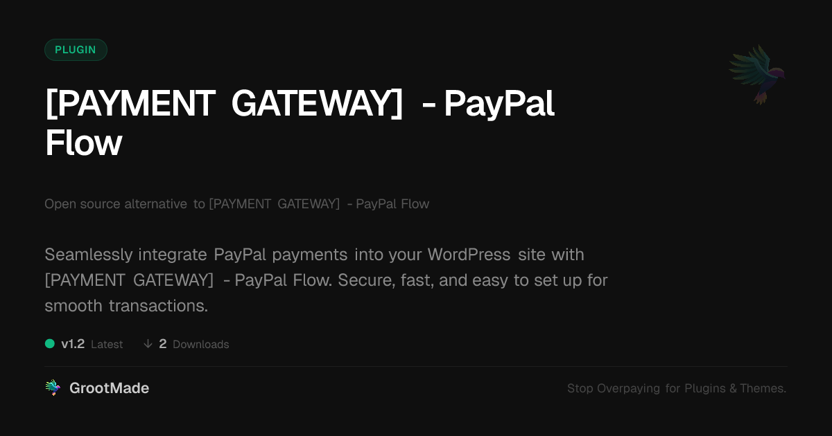 Preview of [PAYMENT GATEWAY] - PayPal Flow
