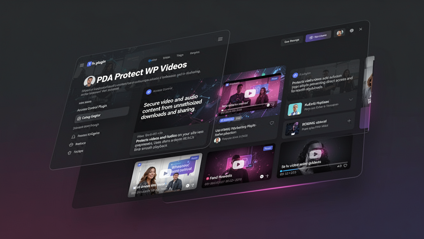 Preview of PDA Protect WP Videos