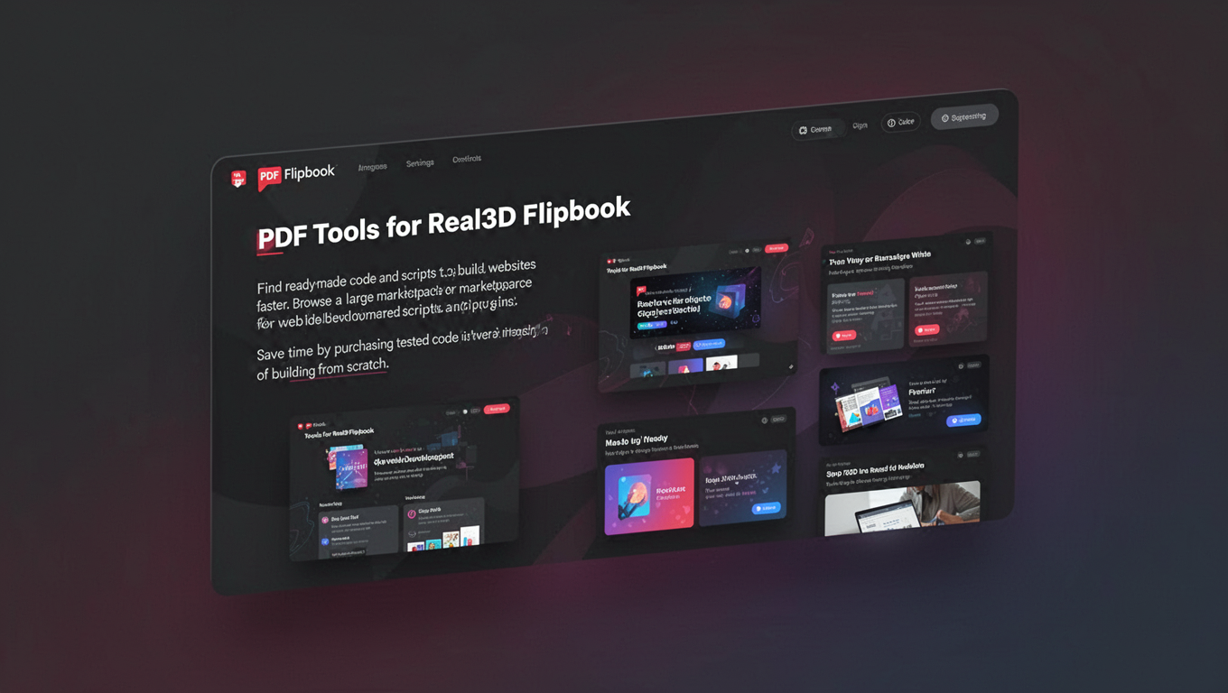 Preview of PDF Tools for Real3D Flipbook