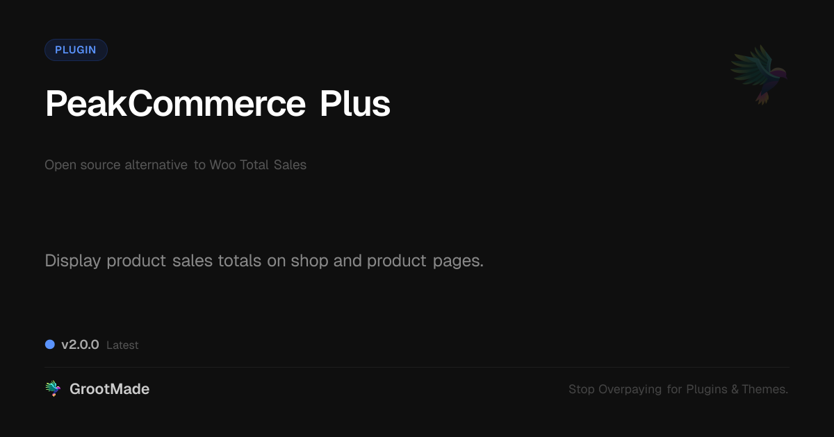 Preview of PeakCommerce Plus