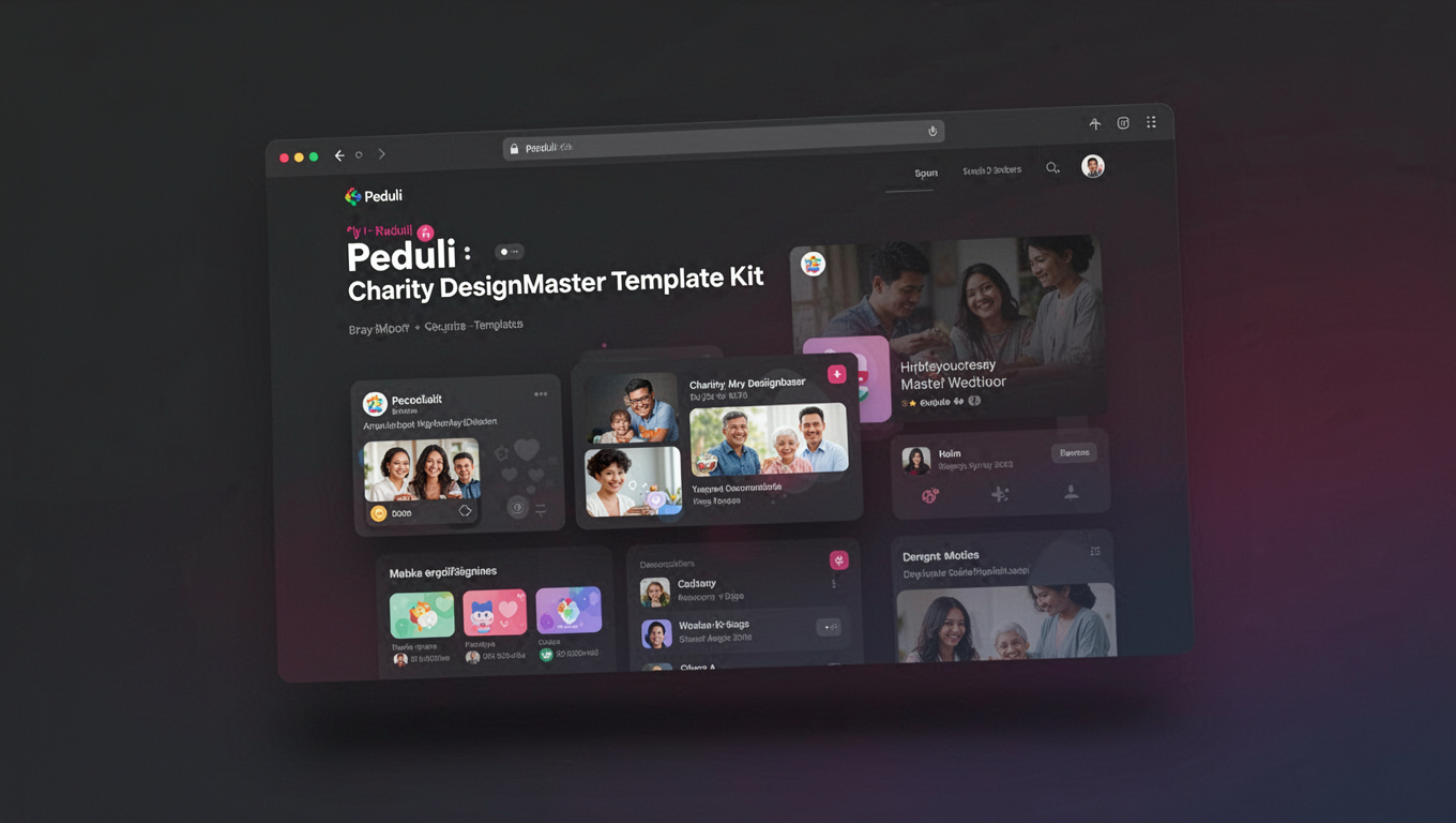 Preview of Peduli - Charity DesignMaster Template Kit