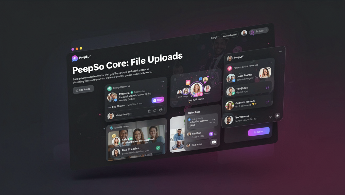 Preview of PeepSo Core: File Uploads