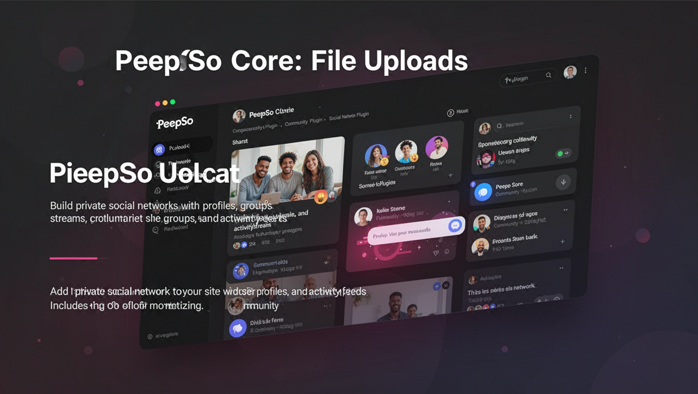 Preview of PeepSo Core: File Uploads