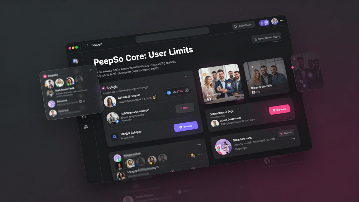Preview of PeepSo Core: User Limits