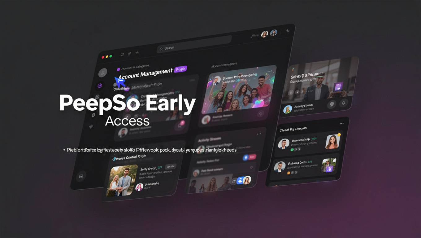 Preview of PeepSo Early Access