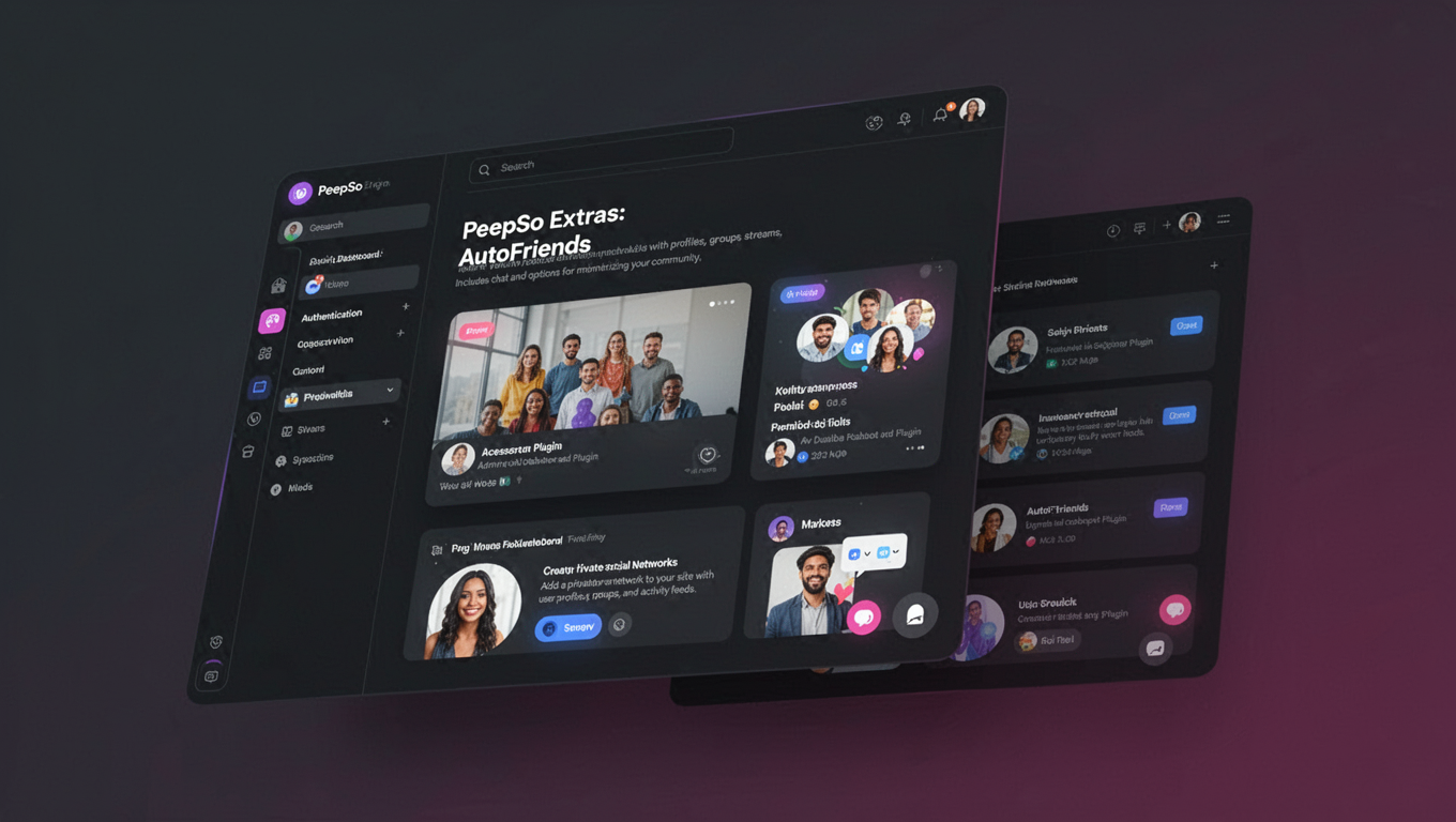 Preview of PeepSo Extras: AutoFriends