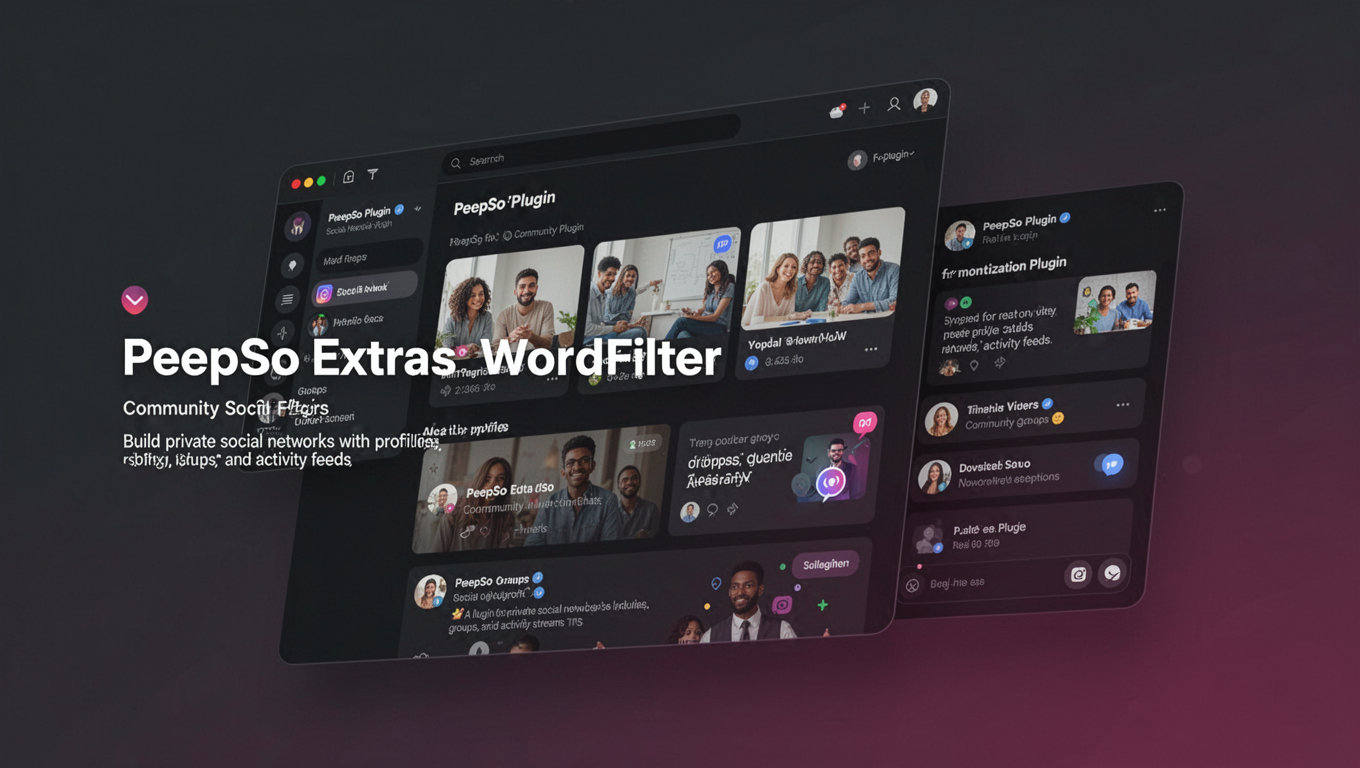 Preview of PeepSo Extras: WordFilter