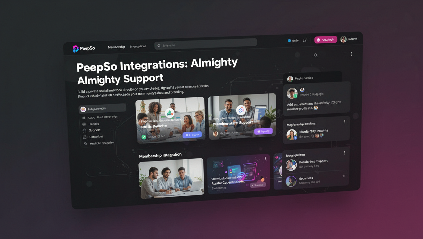 Preview of PeepSo Integrations: Almighty Support