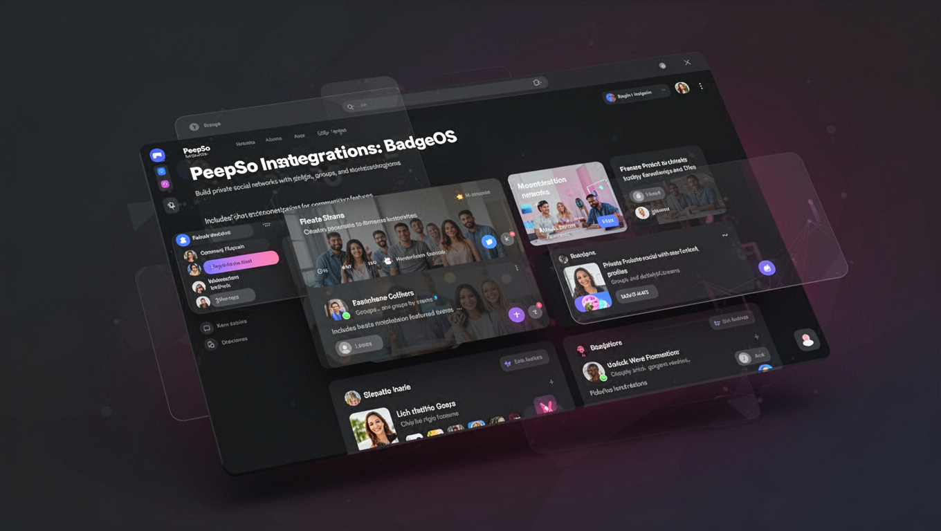 Preview of PeepSo Integrations: BadgeOS