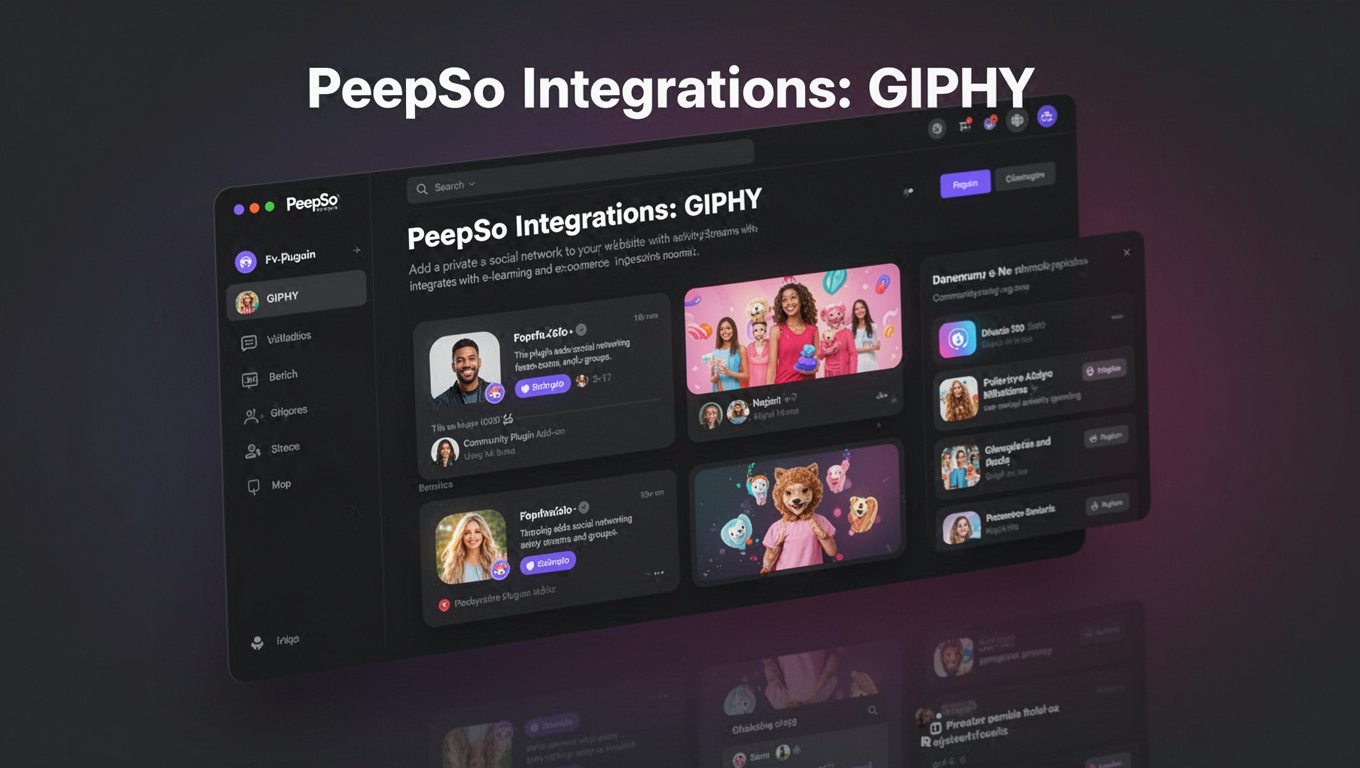 Preview of PeepSo Integrations: GIPHY