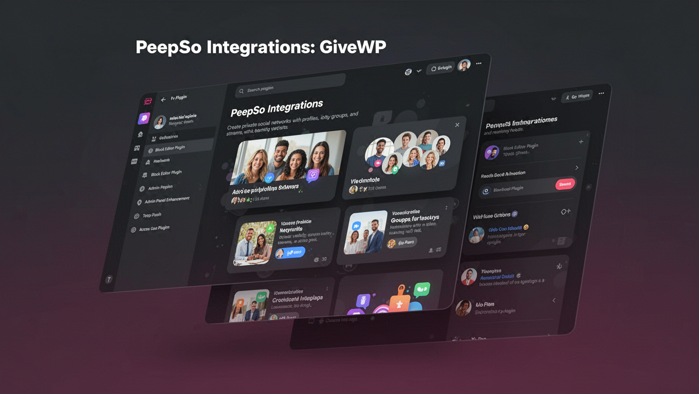 Preview of PeepSo Integrations: GiveWP