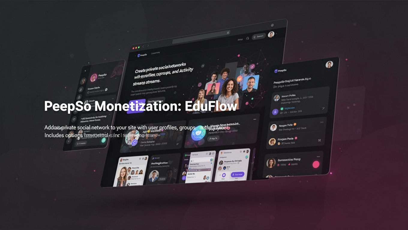 Preview of PeepSo Monetization: EduFlow