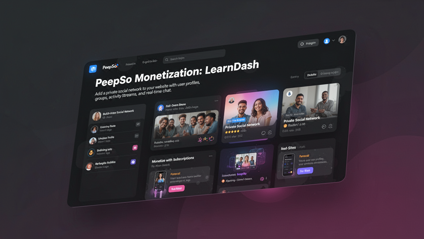 Preview of PeepSo Monetization: LearnDash