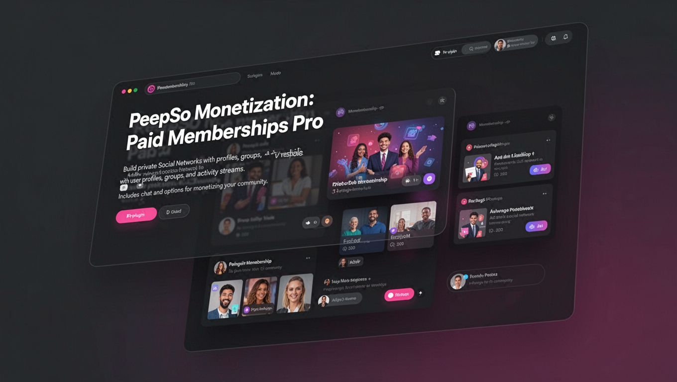 Preview of PeepSo Monetization: Paid Memberships Pro