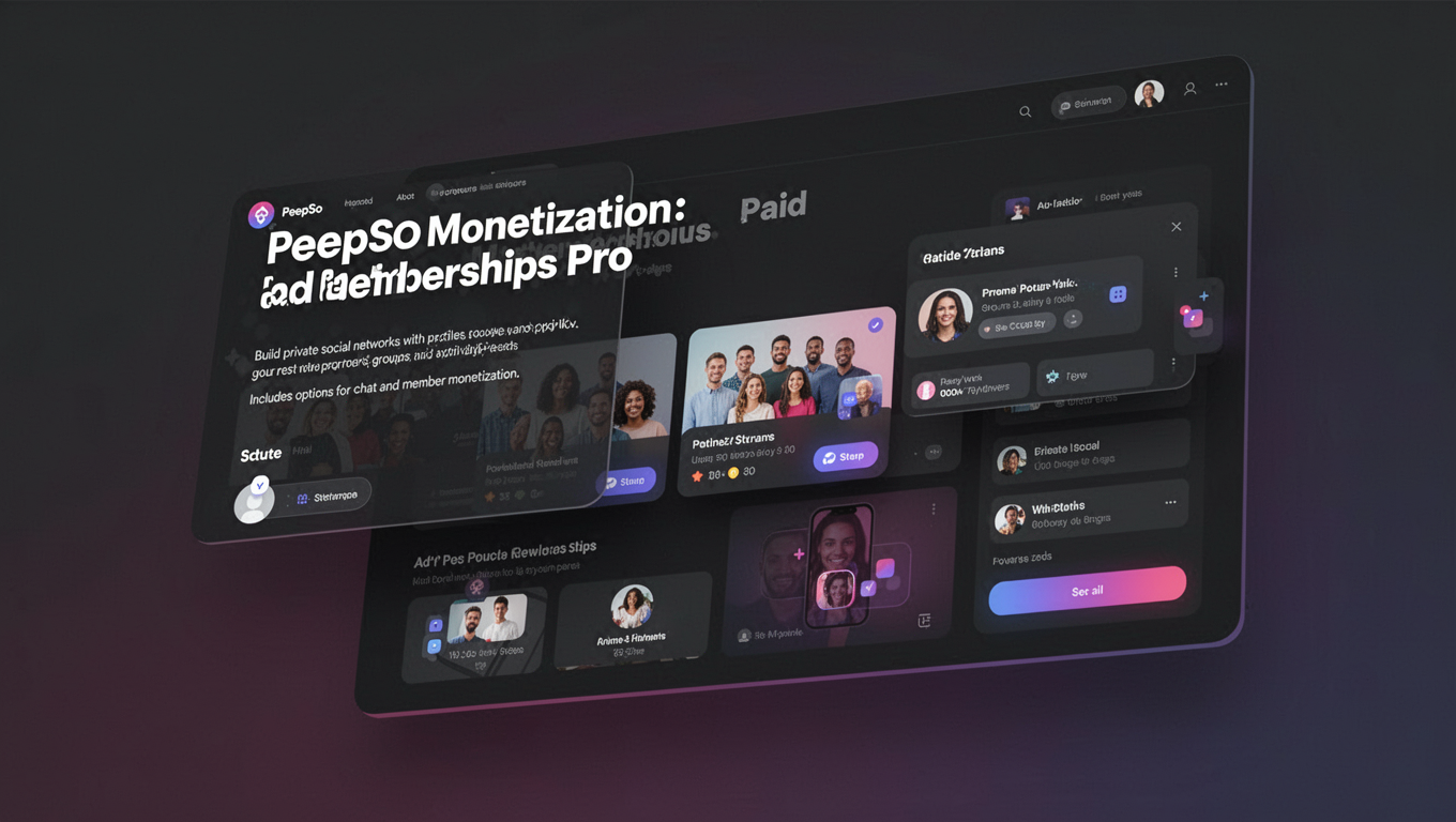 Preview of PeepSo Monetization: Paid Memberships Pro