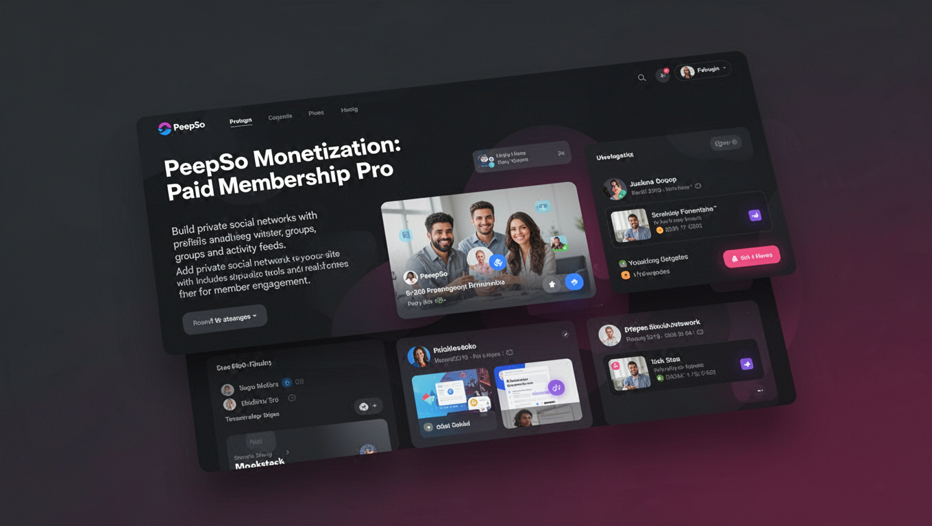 Preview of PeepSo Monetization: Paid Memberships Pro