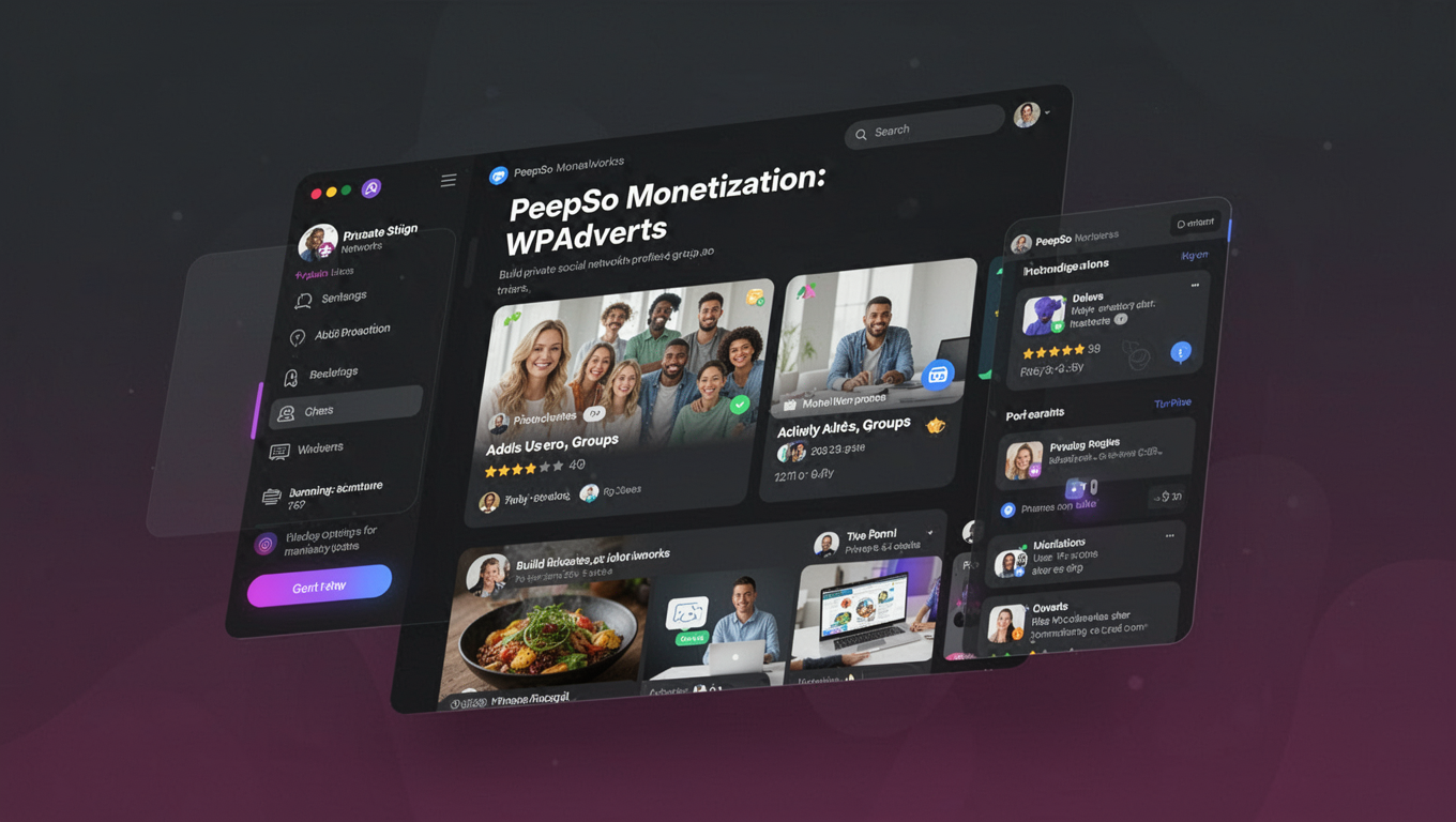 Preview of PeepSo Monetization: WPAdverts