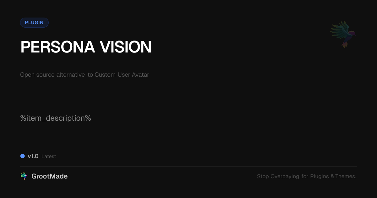 Preview of PERSONA VISION