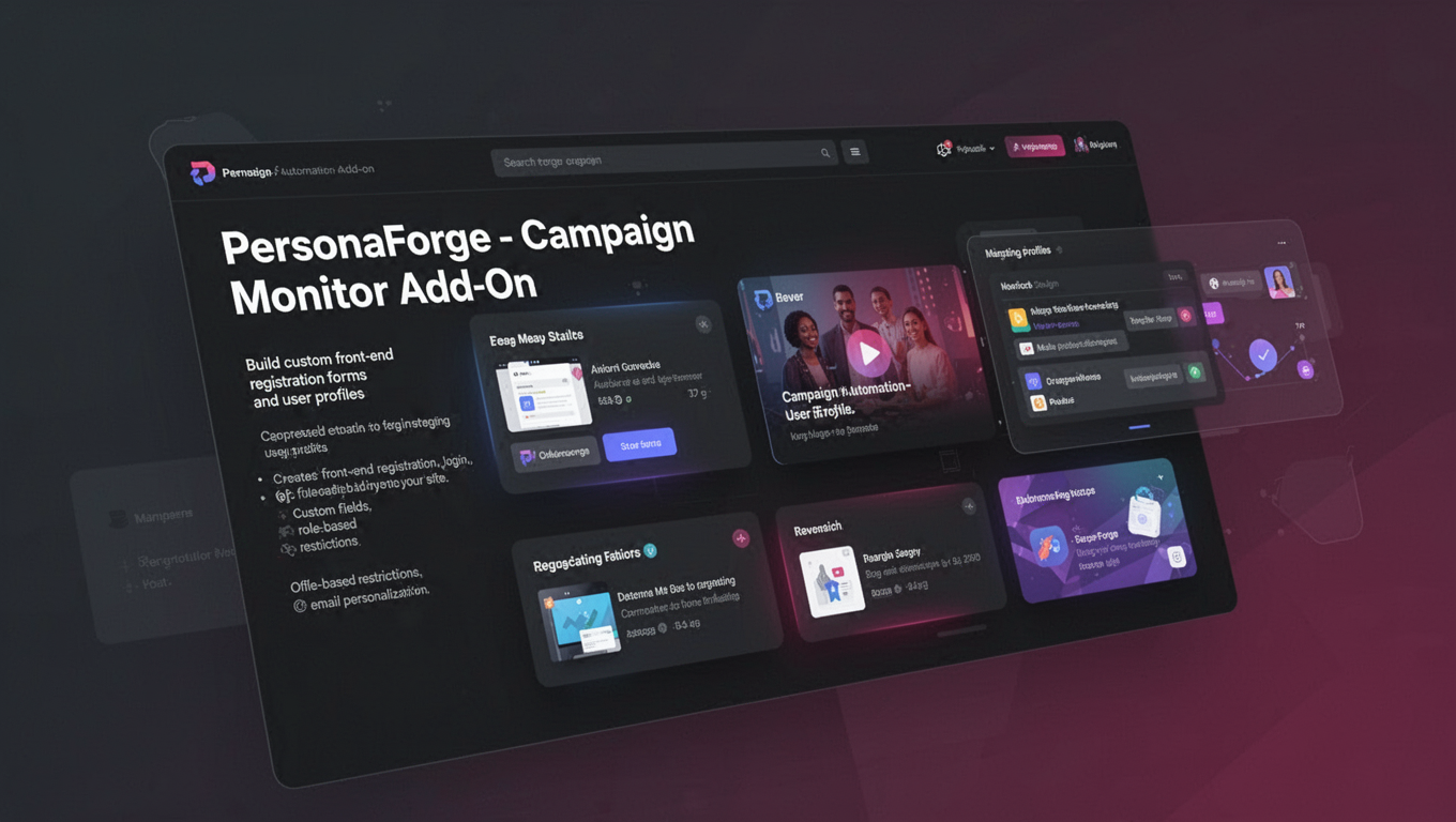 Preview of PersonaForge - Campaign Monitor Add-On