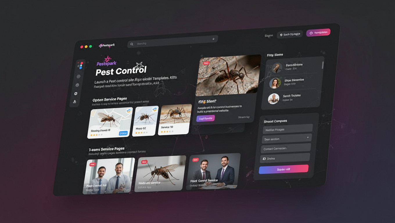 Preview of Pestspark - Pest Control Service Elementor Template Kit
