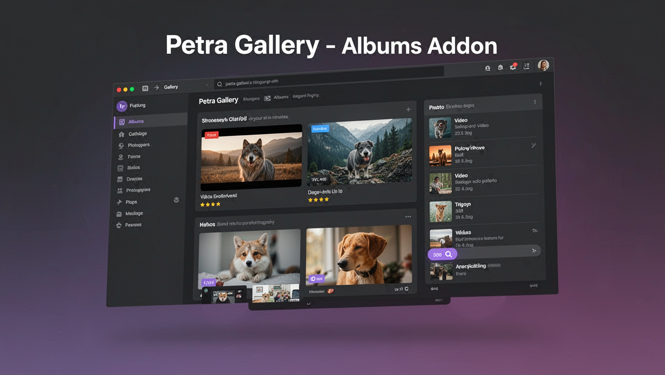 Preview of Petra Gallery - Albums Addon