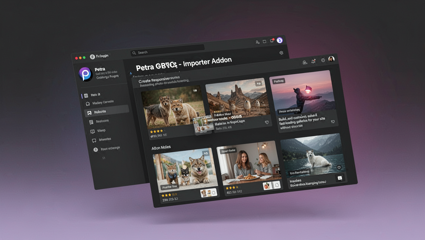 Preview of Petra Gallery - Importer Addon