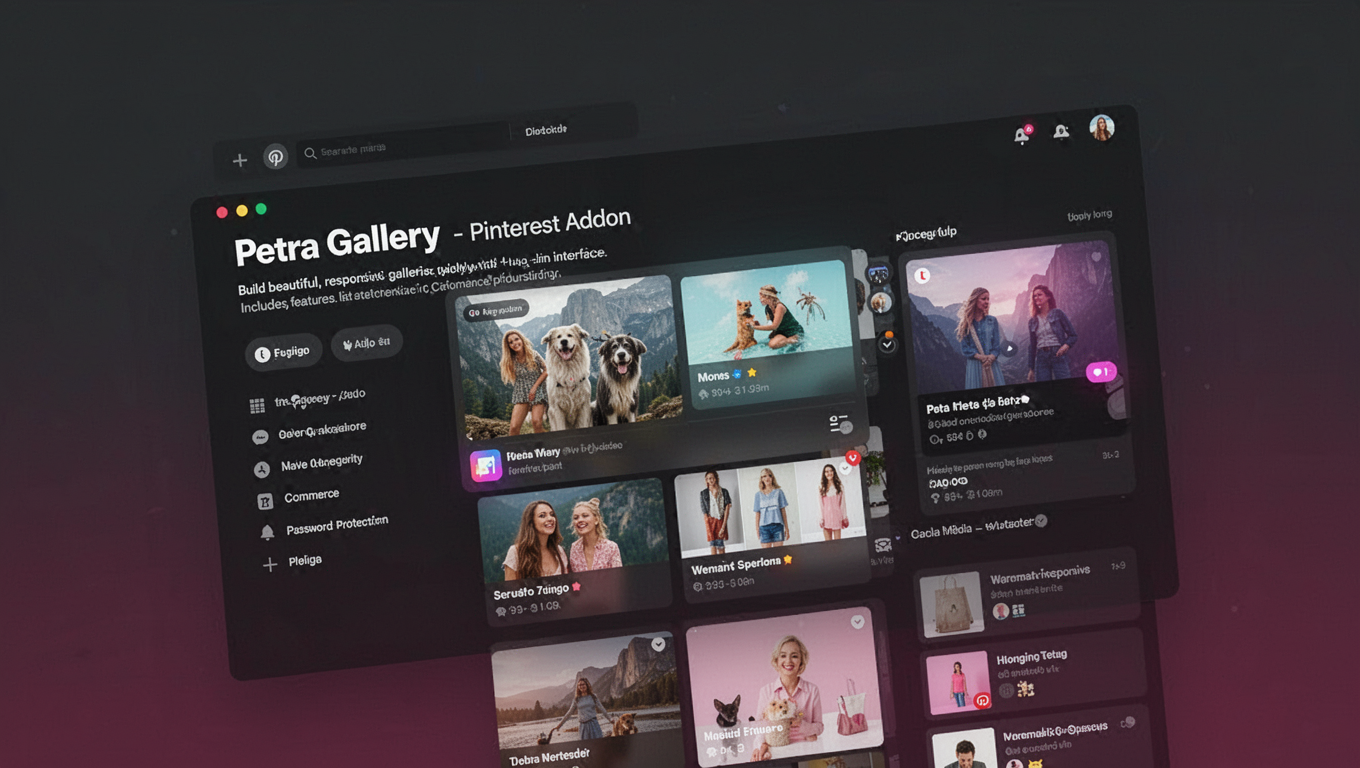 Preview of Petra Gallery - Pinterest Addon